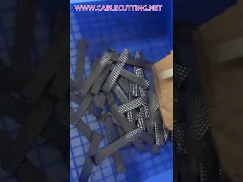 Bakır Tel Kesme Makinesi - Yassı Örgülü Bakır Tel İçin Otomatik Kesim