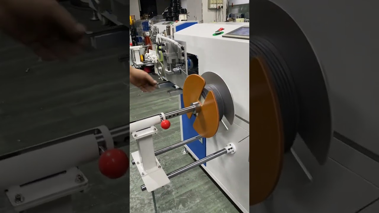 1mm'den 16mm'ye Tel İçin Yer Tipi Otomatik Metre Sayma, Traversleme, Kesme, Sarma ve Bağlama Makinesi
