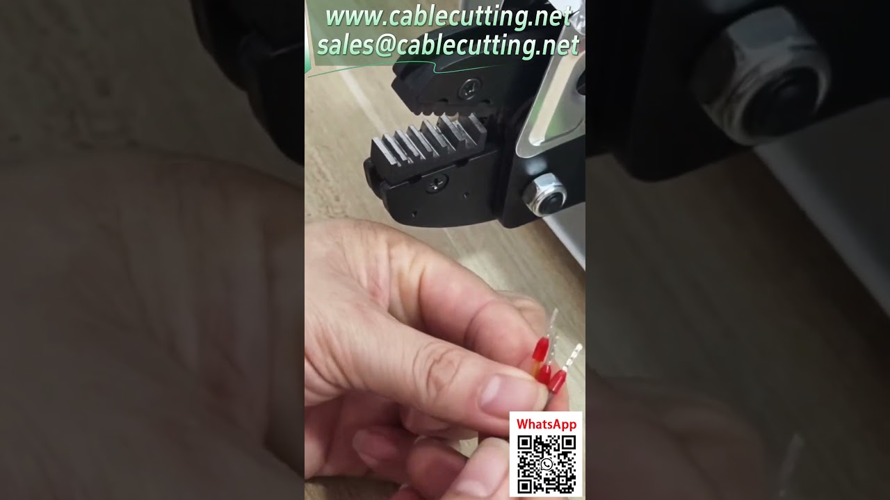 Elektrikli Terminal Pres Makinası - 0508 Boru Tipi Terminal Sıkma Pratik Gösterimi