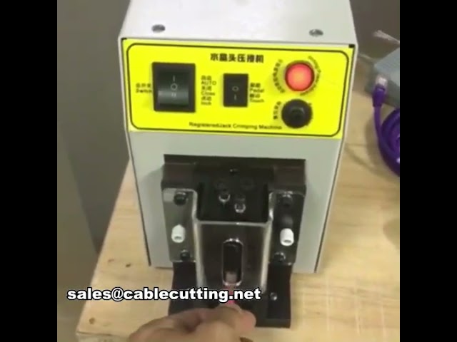 Endüstriyel RJ45 Kristal Başlık Sıkma Makinesi - Hızlı Kablo Montajı