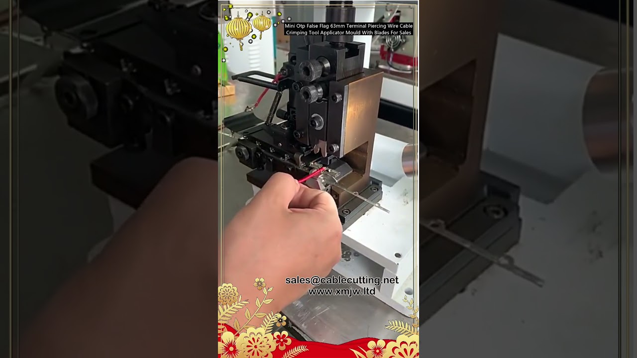 63mm Mini OTP Sahte Bayrak Terminal Delici Kablo Kıvırma Aparatı Kalıp ve Bıçaklar