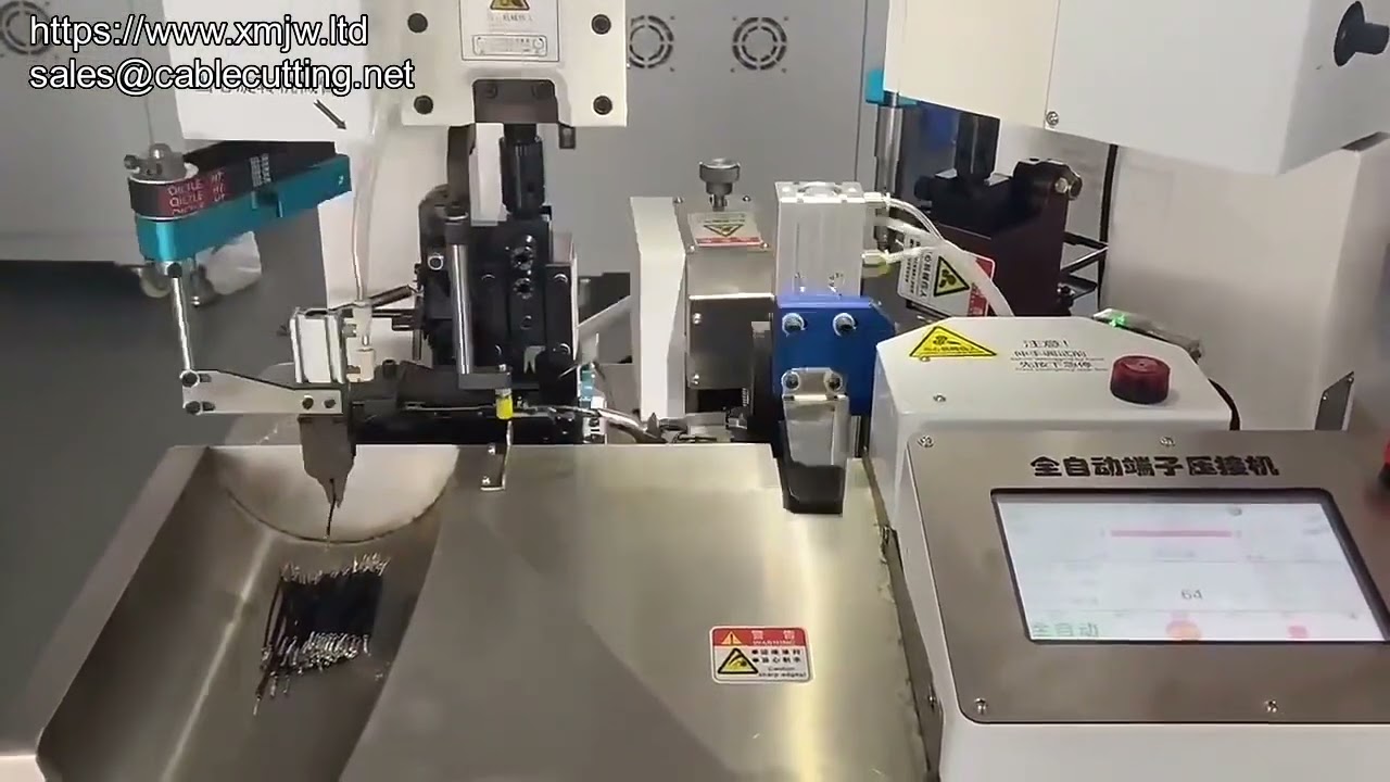 2 Ton Yatay Terminal Sıkma Makinesi | Çift Uç Kesme, Soyma ve Sıkma Otomasyonu
