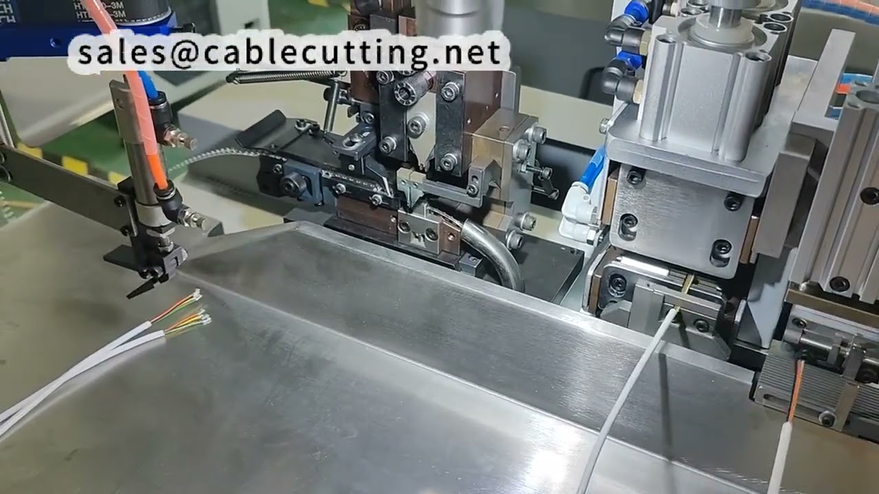Çok Çekirdekli Kablo Soyma ve Presleme Makinesi | Hizalama, Kesme, Soyma, Presleme