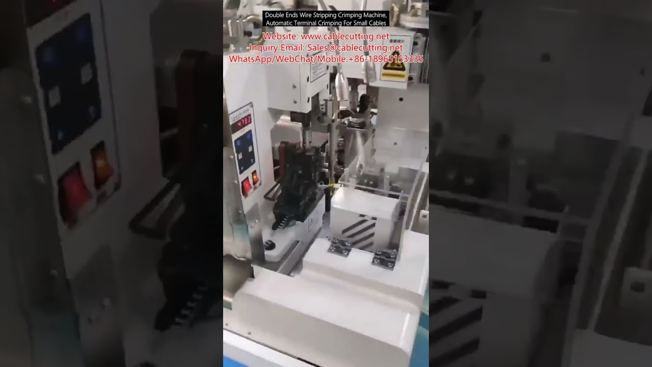 Çift Taraflı Otomatik Tel Sıyırma ve Sıkma Makinesi – Küçük Kablolar İçin Terminal Sıkma