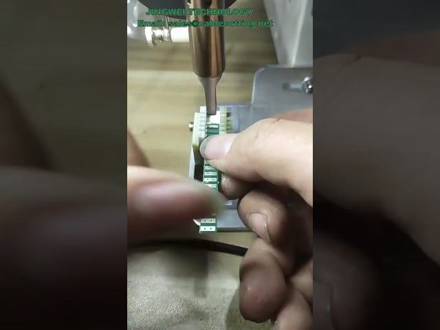 Yarı Otomatik Tel Lehimleme Makinesi – Havacılık Fişi, Işık Şeridi ve Devre Kartı Lehimleme