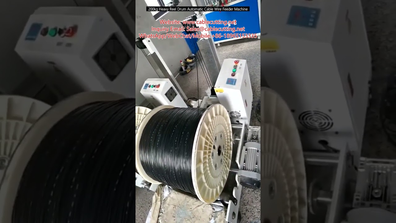 200kg Ağır Yük Makaralı Otomatik Kablo ve Tel Besleme Makinesi | Yüksek Hızlı Verim