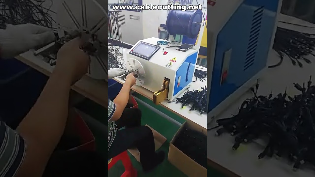 Kablo Bağlama Makinesi, USB Kablo Sarma Makinesi, Kılıflı Kablo Sarma Ekipmanları