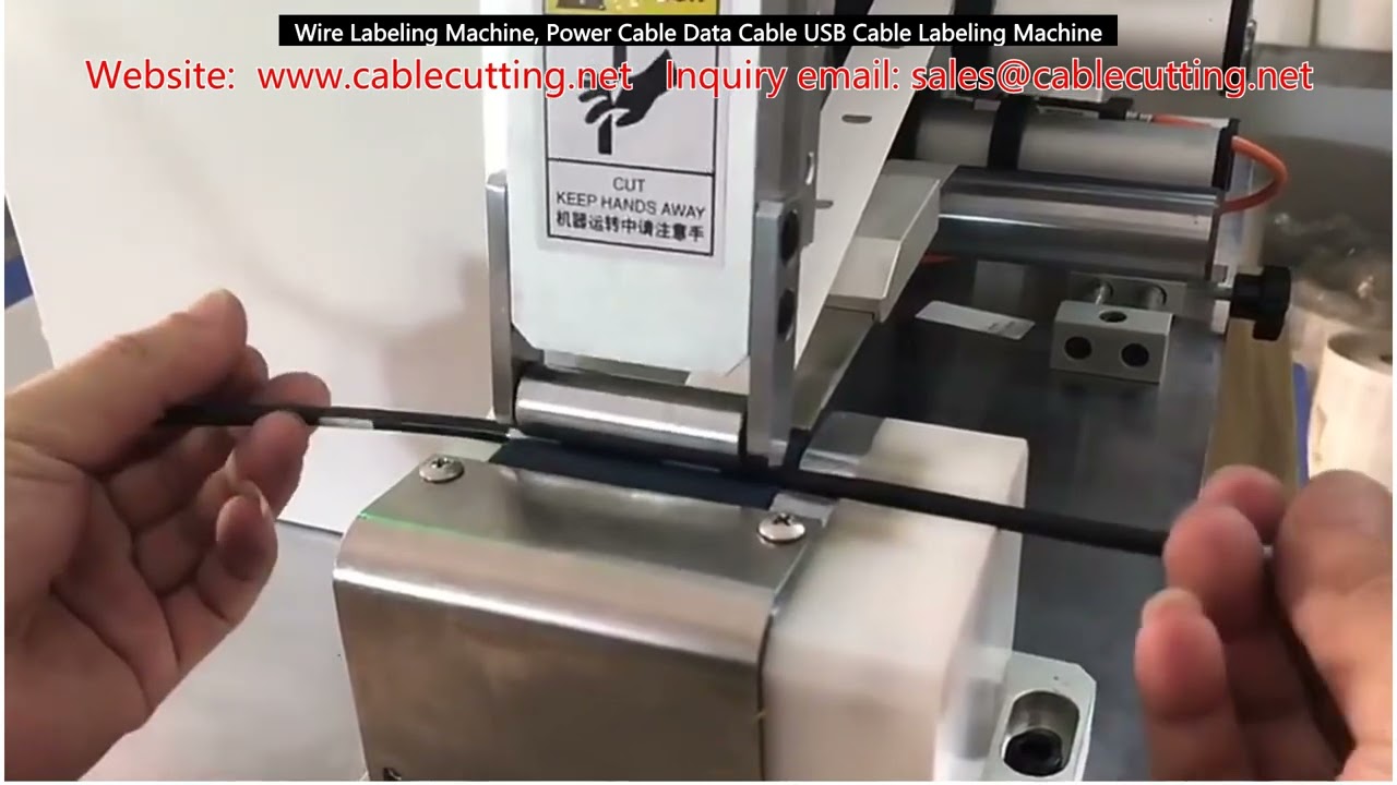 Kablo Etiketleme Makinesi - Güç, Data ve USB Kabloları İçin Otomatik Etiketleme Sistemi