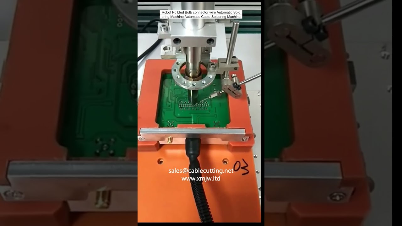 Otomatik Kablo Lehimleme Makinesi - PC, Ampul ve Konnektör Telleri için Robotik Lehim Makinası