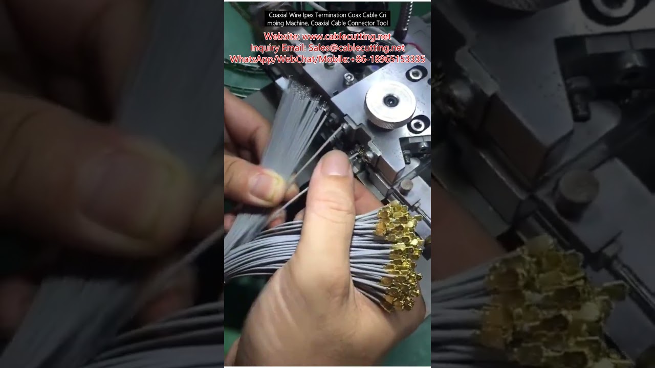 Koaksiyel Kablo Ipex Sonlandırma Sıkma Makinesi - Coaxial Kablo Konnektör Aleti