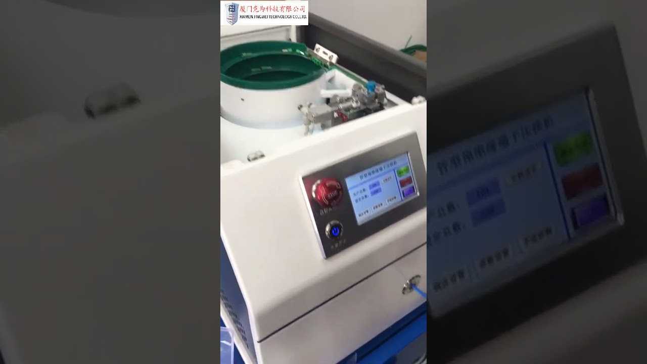 Yarı Ön Yalıtımlı Elektrikli Terminal Sıyırma ve Sıkma Makinesi - Kablo Terminali Otomatik Pres